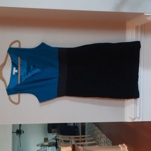 New York and Company size 10 Blue & Black Dress